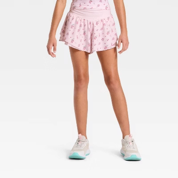 Girls' Flutter Shorts - All In Motion™ Pink M