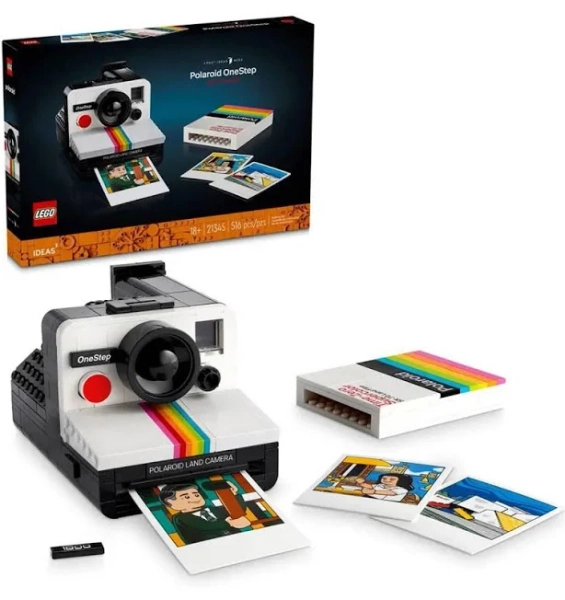 LEGO Polaroid OneStep SX-70 Camera Display Case
