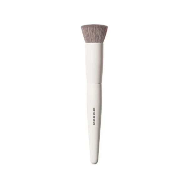 Morphe Flat-Topped Foundation Brush - M106: Vegan, Wood Handle, Synthetic Bristles