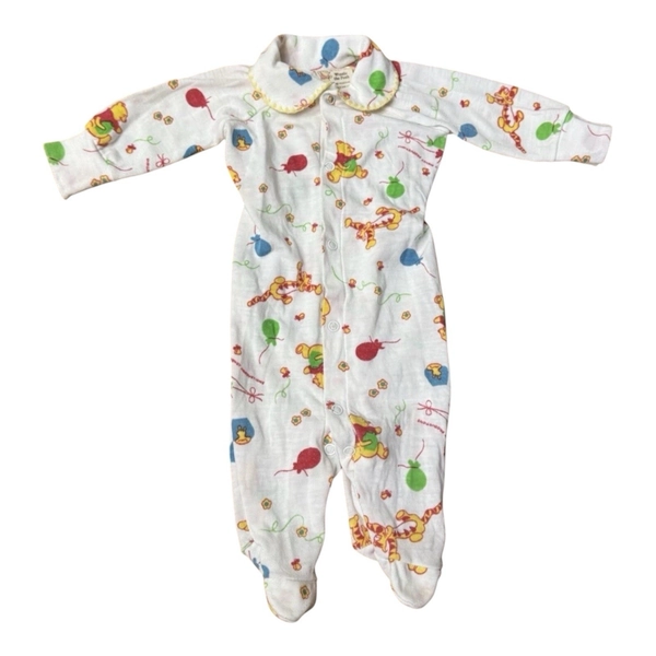 Vintage Disney Winnie The Pooh One Piece Sleeper 1980s Baby