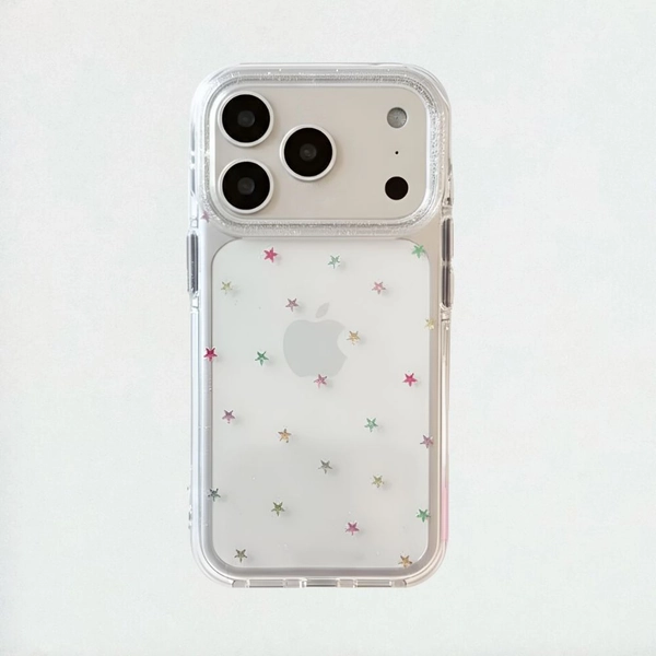 Bling Stars Clear iPhone Case