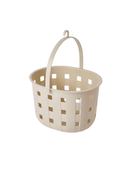 Trellis Peg Basket - Beige - Beige - One Size
