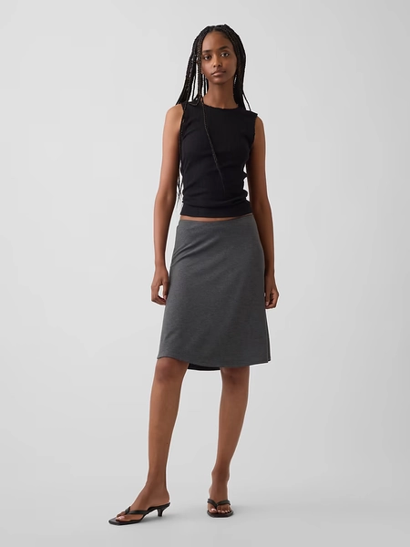 Easy Knee-Length Skirt | Gap
