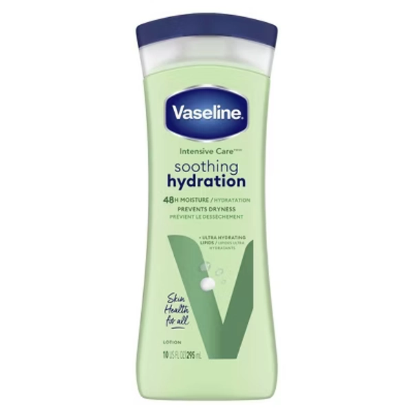 Vaseline Intensive Care Moisturizing Body Lotion with Aloe Vera Soothing Hydration