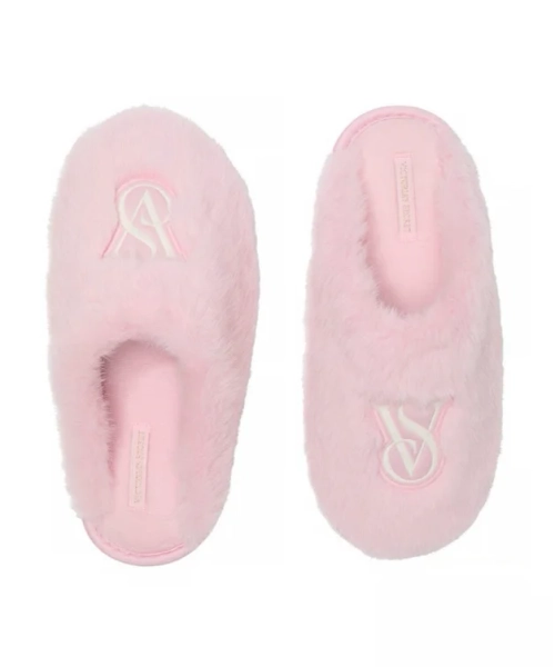 Luxe Plush Closed-Toe Slippers, Pink, L - Women's - Victoria's Secret
