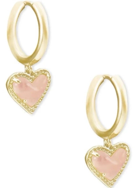 Kendra Scott Ari Heart Huggie Earrings