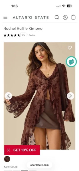 Rachel Ruffle Kimono