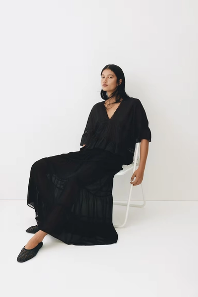 Tiered Maxi Skirt