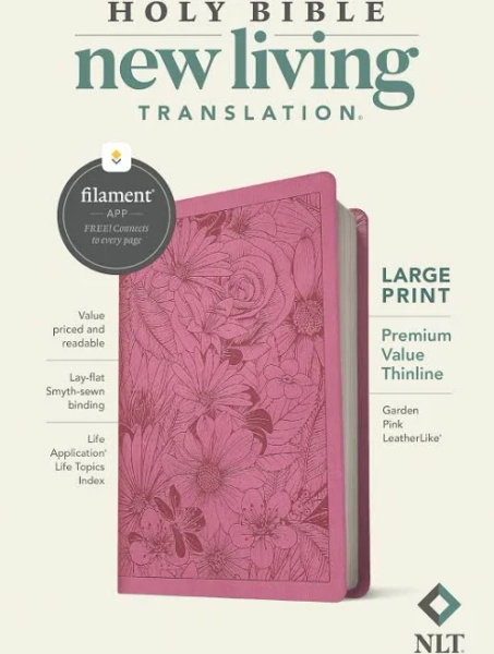 NLT Large Print Thinline Reference Bible, Filament Edition