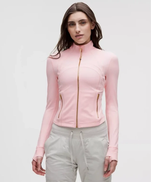 Define Cropped Jacket *Nulu - Blush Quartz/Gold