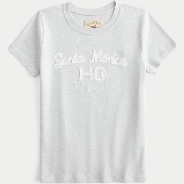 Hollister Women's Logo Graphic Baby Tee