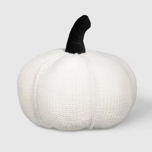 Pumpkin Throw Pillow White - Hyde and EEK! Boutique™