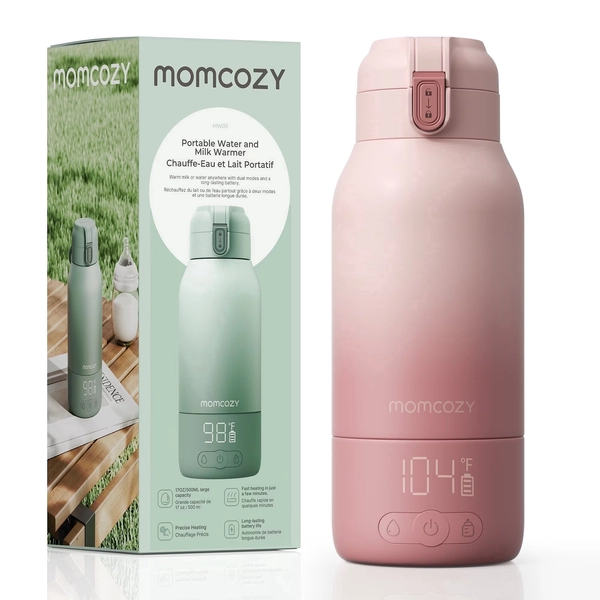 Momcozy Portable Bottle Warmer, 17oz Travel Milk Warmer with Dual Heating Modes - Walmart.com