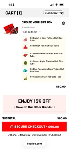 Build Your Own Gift Box on Licorice.com!