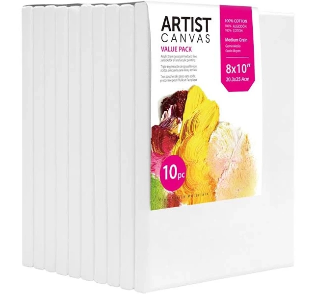 Studio Stretched Canvas 8"x10" 10 Pack