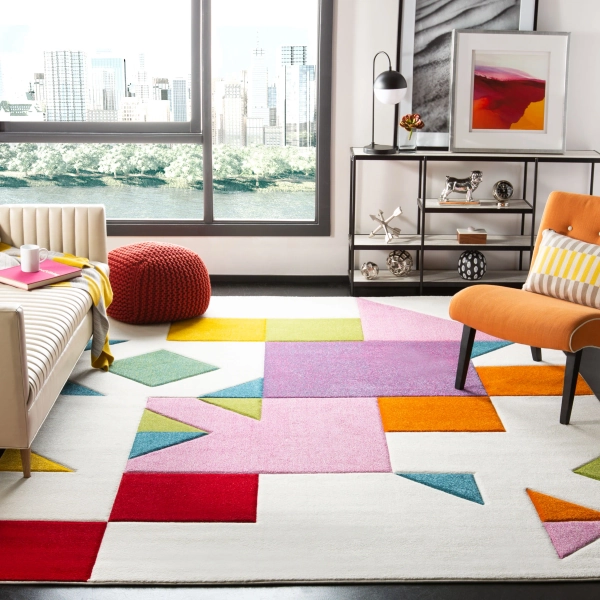 Wrought Studio™ Severs Performance Geometric Rug & Reviews | Wayfair