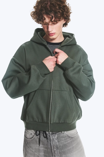 Loose Fit Zip Hoodie