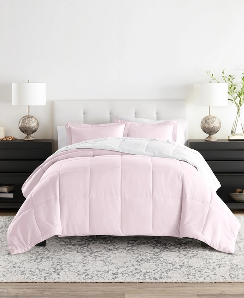 ienjoy Home All Season Lightweight Down Alternative Reversible 2-Pc. Comforter Set, Twin/Twin Xl - Blush