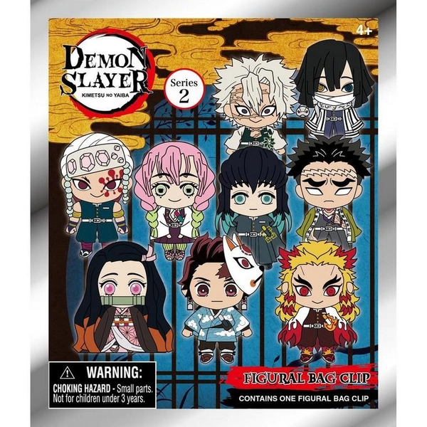 Demon Slayer: Kimetsu no Yaiba Series  2 3D Foam Bag Clip Blind Bag (Styles May Vary)
