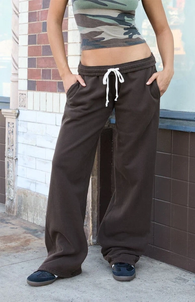 Brown Anastasia Baggy Sweatpants