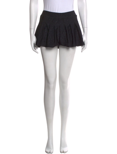 Jacquard Monogram Mini Skirt