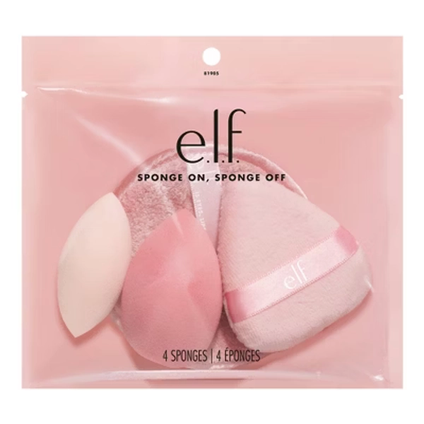 e.l.f. Sponge On, Sponge Off Holiday Cosmetic Tools Gift Set - 4ct