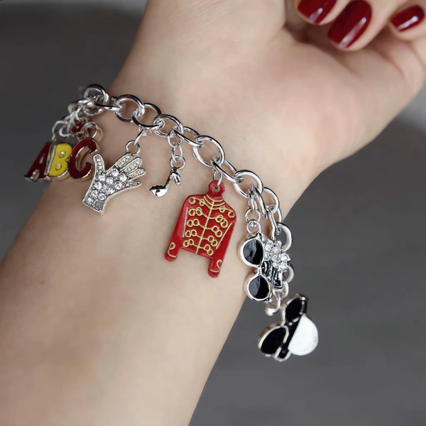 Michael Jackson Fan Bracelet, Heishi Bead Letter Jewelry, MJ Broadway Merch, Birthday Gift for Her, Christmas Present Adjustable Multicolor