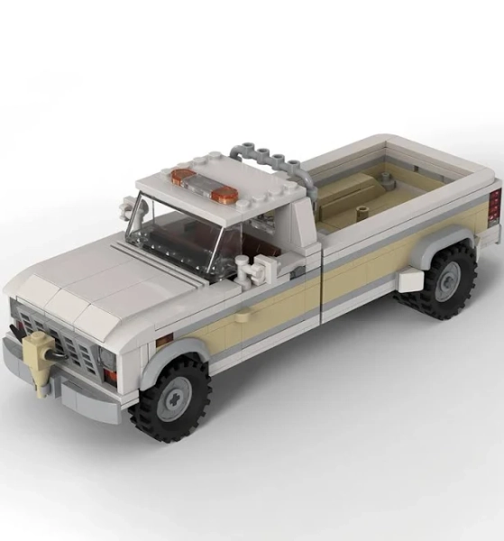 New MOC Speed ​​Series F-250 Heavy-Duty Pickup Truck Model Building Blocks DIY Modular Car Assembly