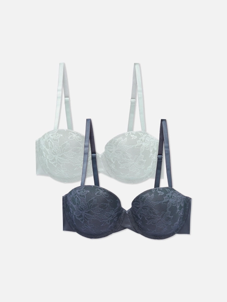 2pk Lace Balcony Bras