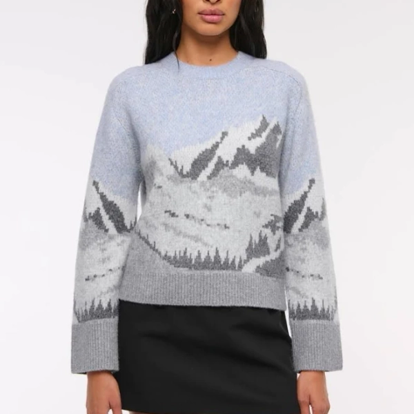 Women's abercrombie & fitch The A&F Madeline Crew Sweater