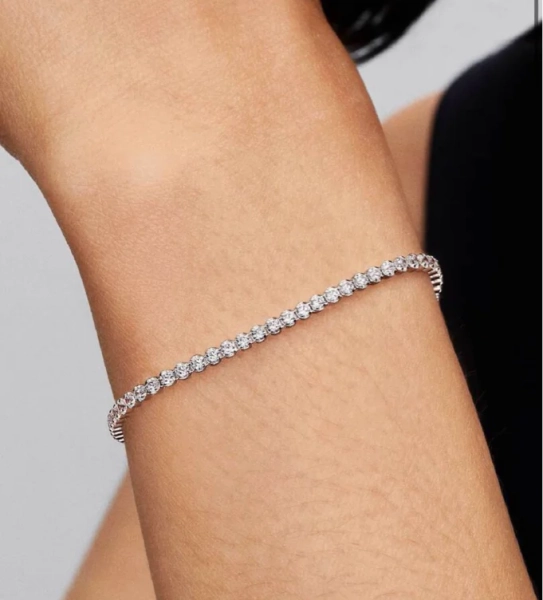 Sparkling Tennis Bracelet | Sterling silver | Pandora UK