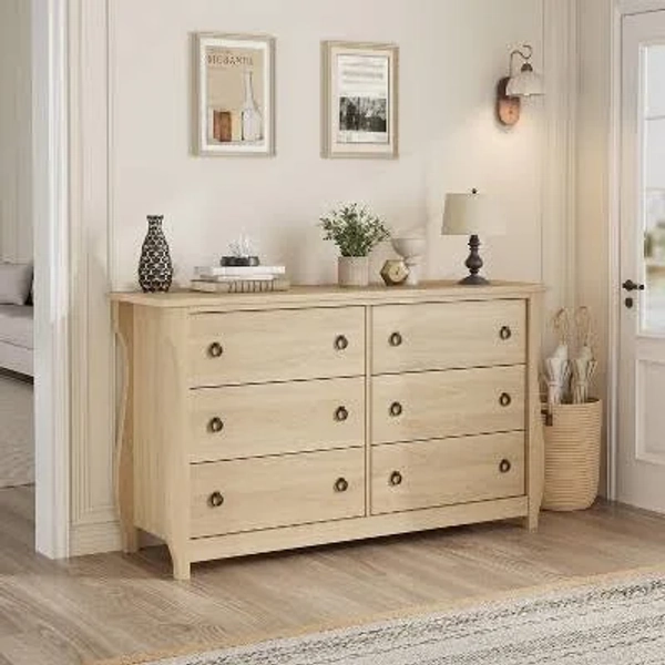 Modern 6-Drawer Dresser