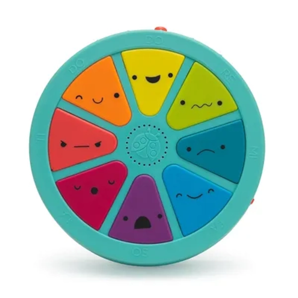 Sassy Toys Moods & Music Light Up Drum: Educational Focus, Memory Skills, Baby Learning Toys