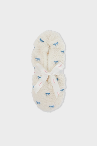 Chaussons à motifs en fausse fourrure