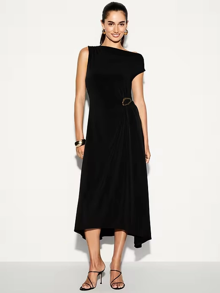 The Occasion by Old Navy Twist-Front Jersey Midi Dress