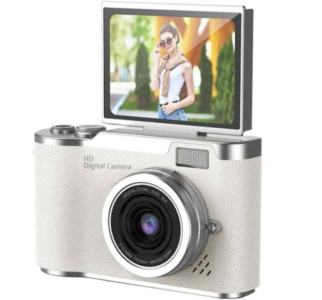 Beginner-Friendly Digital Camera - 1080P HD, Point & Shoot with 32GB Memory Card, Compact Design - Perfect Vintage Gift for Teens, Ideal for