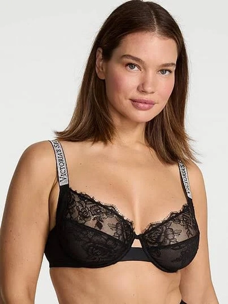 Victoria's Secret Women's Strap Lace Unlined Full-Cup Bra
