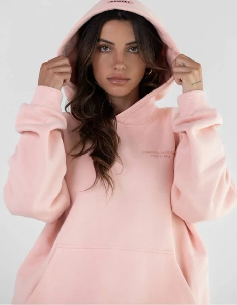 Comfrt Oversized Pastel Zip Hoodie