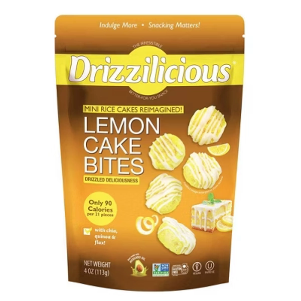Drizzilicious Lemon Drizzled Mini Rice Cake - 4oz