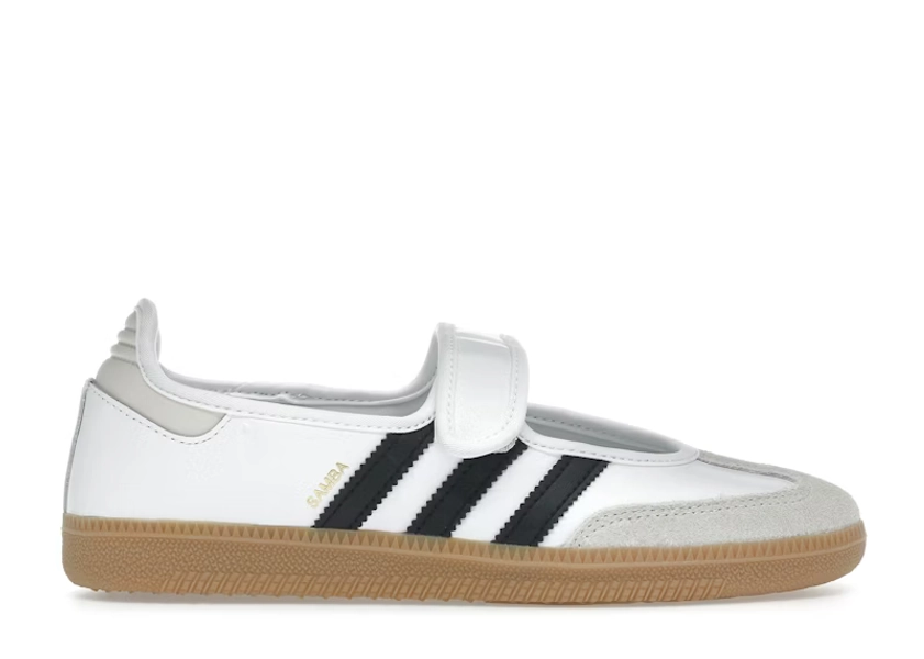 Adidas Samba Jane White Black Gum (Women's) Sneakers in Footwear White/Alumina/Core Black