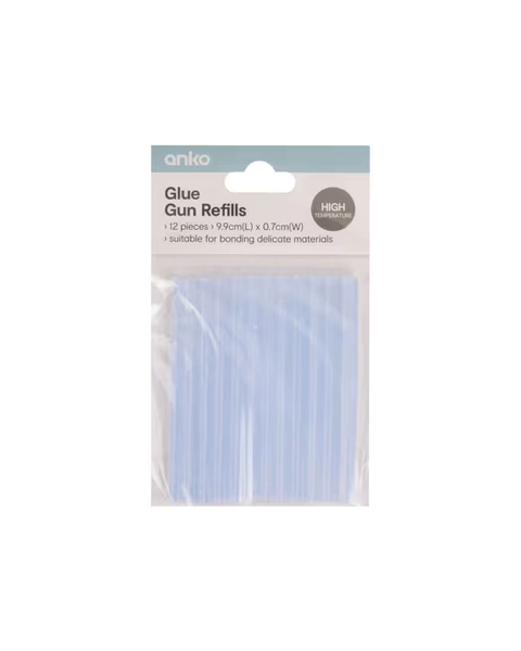 12 Pack Glue Gun Glue Sticks - Assorted - One Size