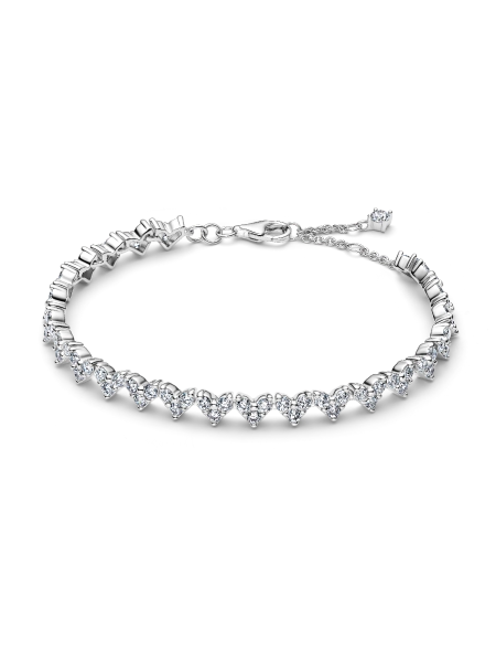 Pandora Triple Stone Heart Bracelet