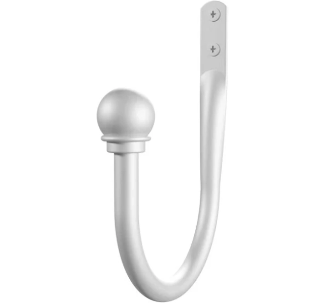 Style Selections 2-Pack 6.02-in Brushed Nickel Curtain Holdbacks