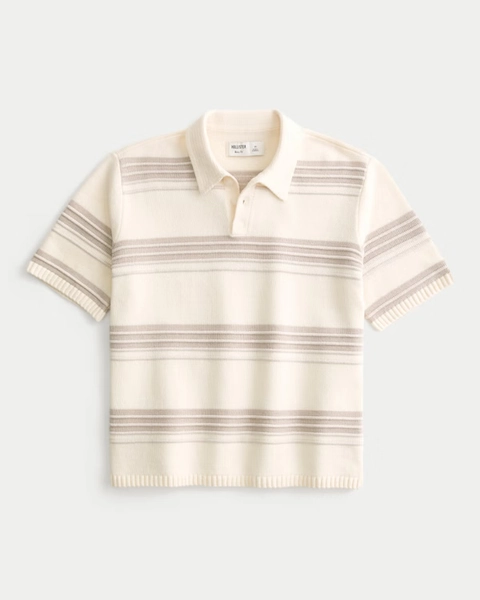 Boxy Sweater Polo