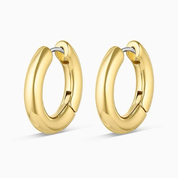 Gorjana Women's Lou Hoops Stainless Steel Earrings
