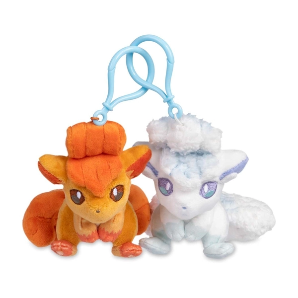 Vulpix & Alolan Vulpix Parallel Pairs Two-Plush Key Chain