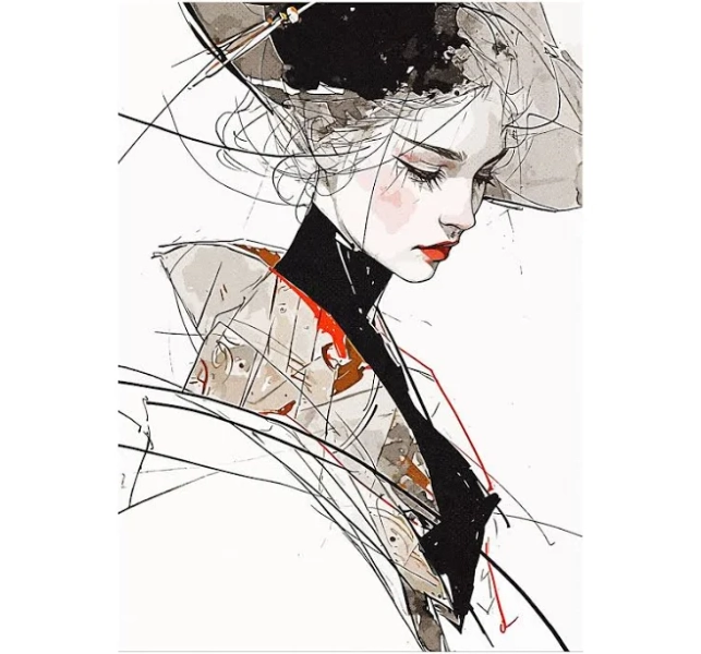 Displate Modern Geisha Poster