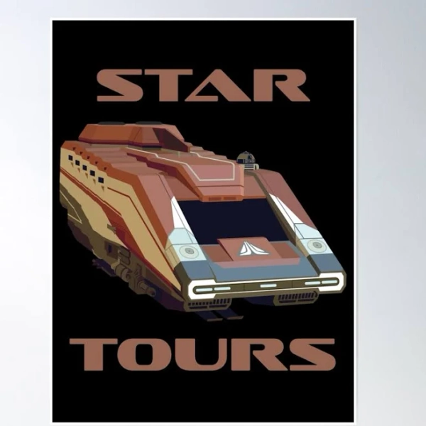 Star Tours Ride Design Disneyland Poster by carrdesigns21