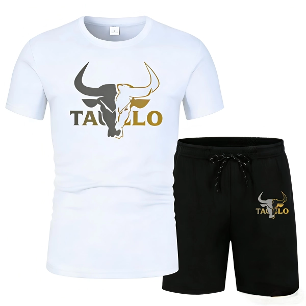 2026 summer men's sports suit T-shirt+5-point shorts 2-piece set quick drying mesh short sleeved set breathable basketball suit - AliExpress 200000343