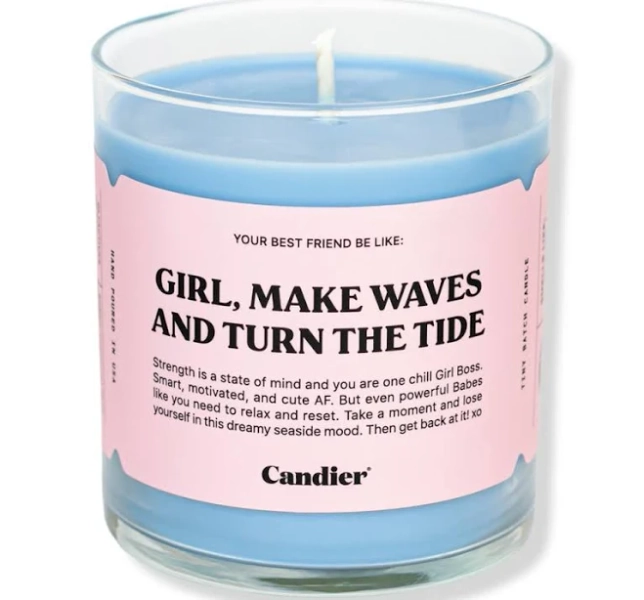 Candier Girl Make Waves Turn The Tide Candle